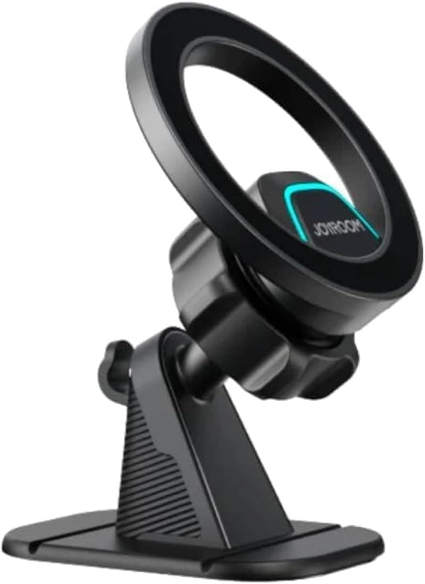 Joyroom JR-ZS376 Magnetic Car Phone Holder, 360° Rotating Dashboard Mount - Black.