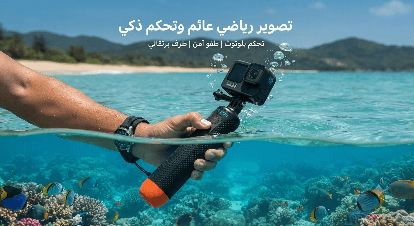 TELESIN Floating Selfie Stick Waterproof Hand Grip with Bluetooth Remote Control for GoPro Hero 13/12/11/10/9/8.