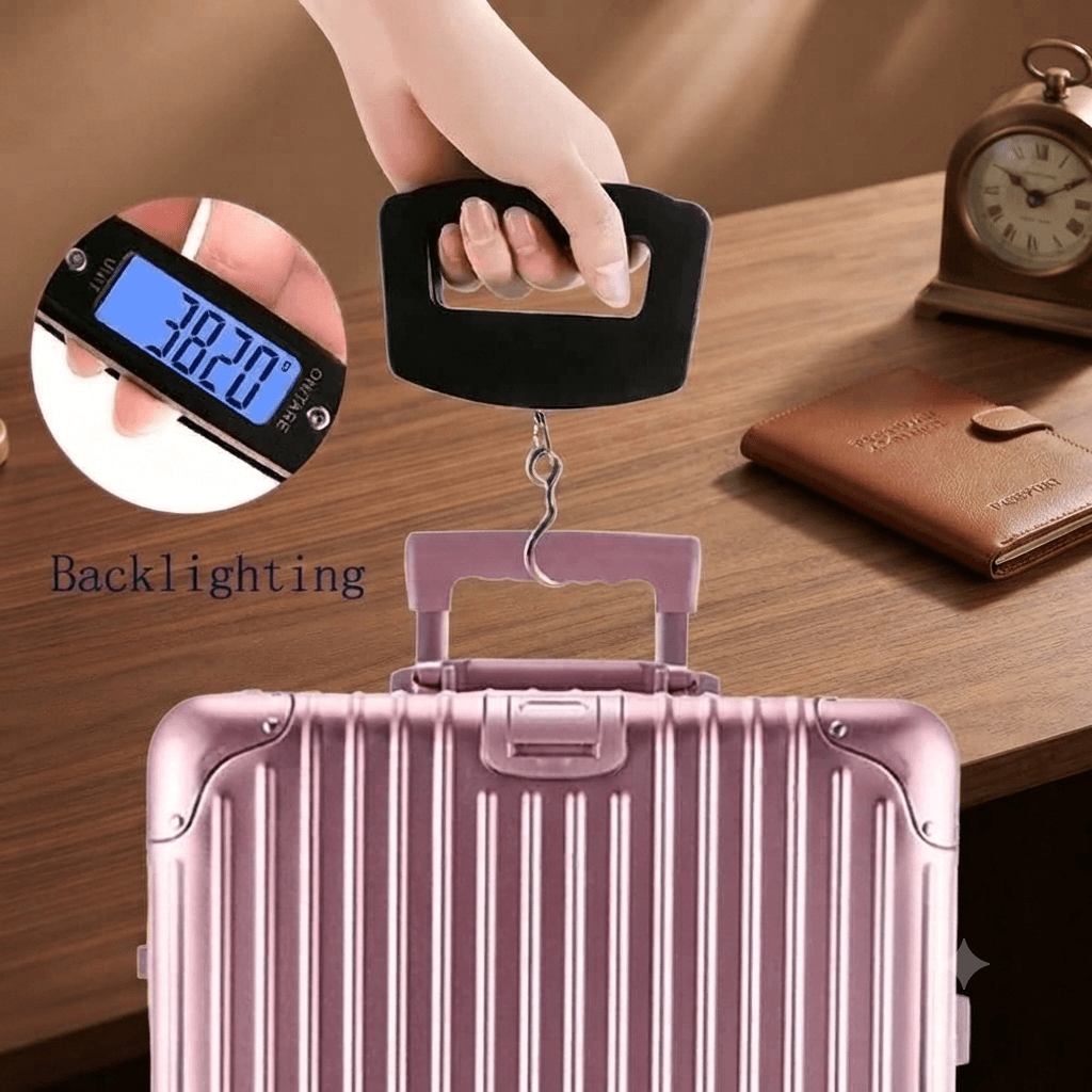 ميزان حقائب السفر الرقمي الذكي – بشاشة LCD وحمولة حتى 50 كجم