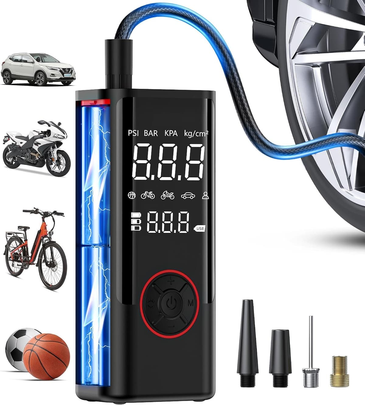 InflaVive Portable Wireless Air Compressor and Tire Inflator