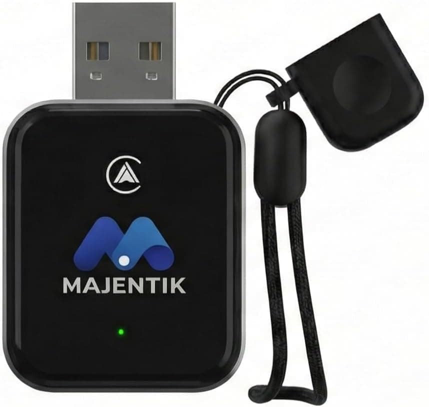 Majentik Wireless CarPlay and Android Auto Adapter (Model MCC-003) - Black